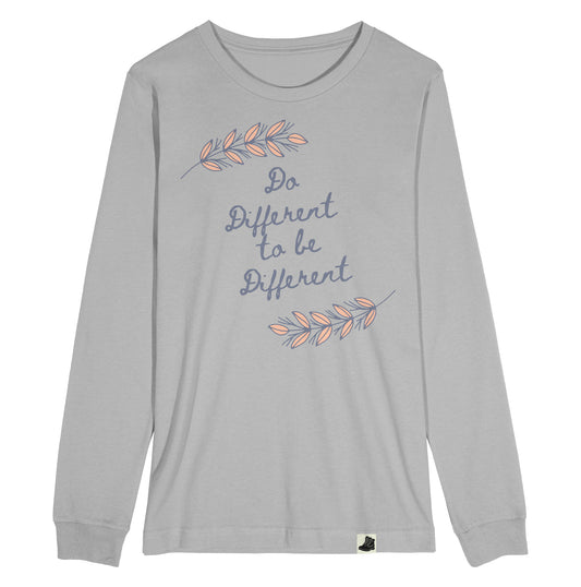 Do Different to Be Different Longsleeve Light Grey T-Shirt