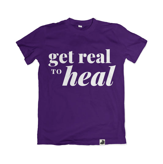 Get Real to Heal Purple T-Shirt